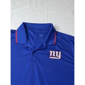 Nike Dri-Fit Men's S New York Giants Blue Performance‎ Golf Polo Shirt NFL
